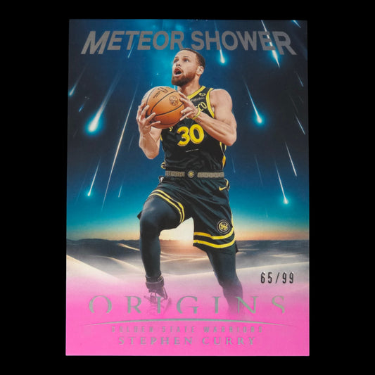 2024-25 STEPHEN CURRY Meteor Shower Pink 65/99 Origins Warriors #4