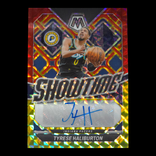 2023-24 TYRESE HALIBURTON Showtime Signatures Mosaic Choice Pacers SS-TYR