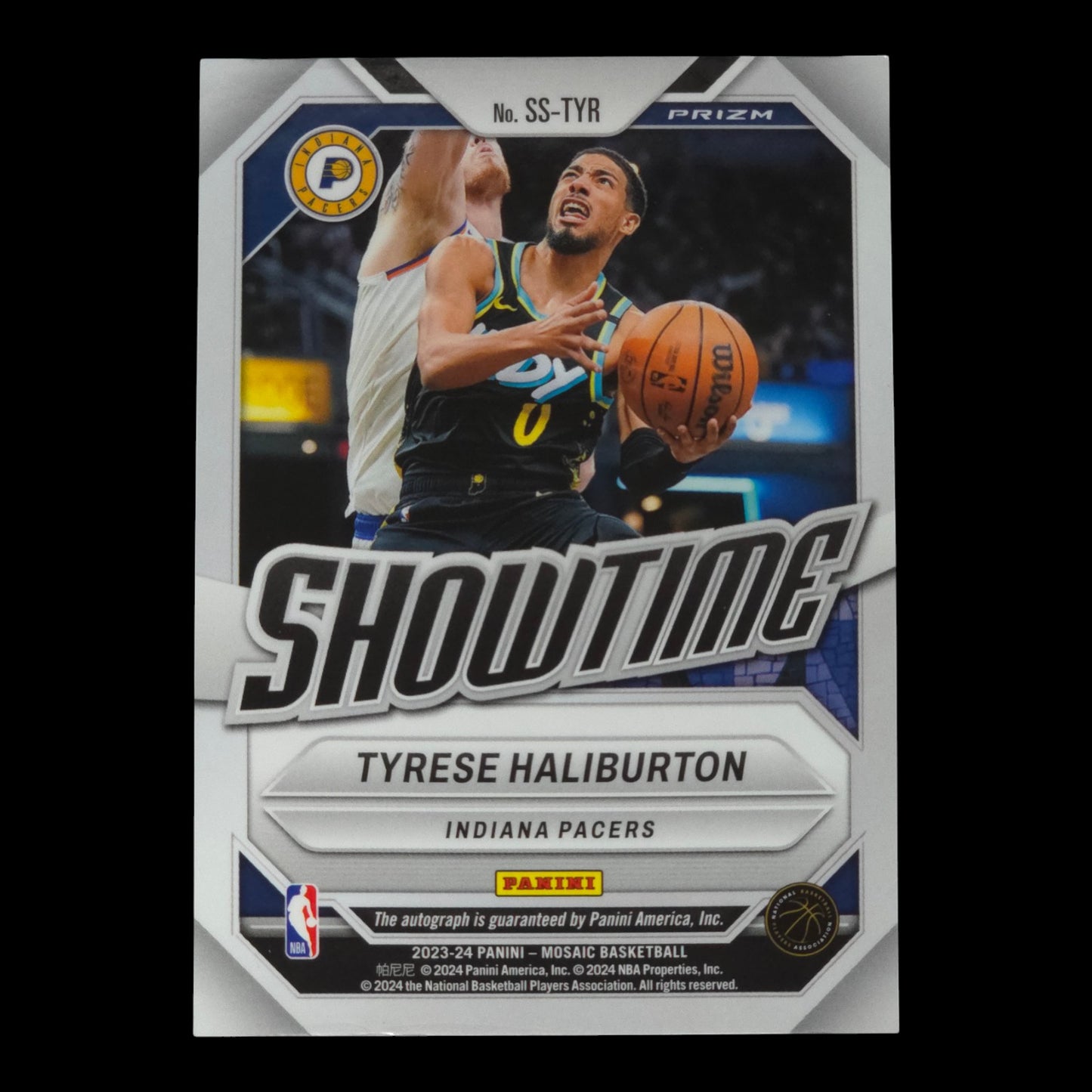 2023-24 TYRESE HALIBURTON Showtime Signatures Mosaic Choice Pacers SS-TYR