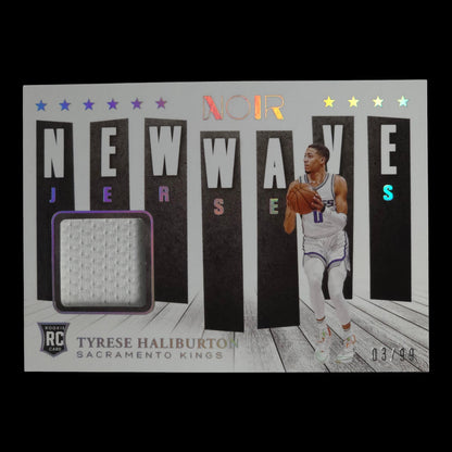 2020-21 TYRESE HALIBURTON Rookie New Wave Jerseys 3/99 Noir Kings NW-TYH