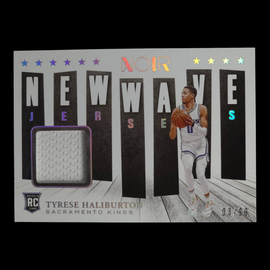 2020-21 TYRESE HALIBURTON Rookie New Wave Jerseys 3/99 Noir Kings NW-TYH