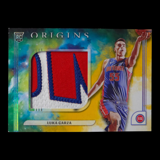 2021-22 LUKA GARZA Jumbo Jerseys Gold 7/10 Origins Pistons JJ-GAR