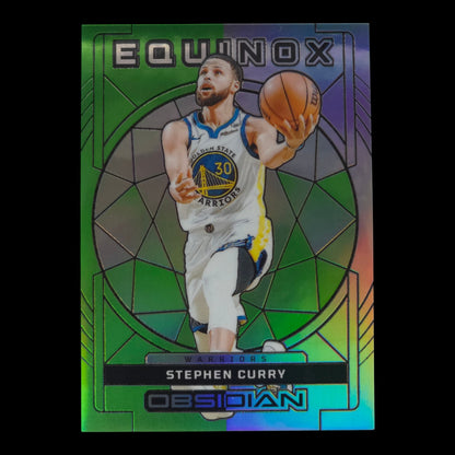 2023-24 STEPHEN CURRY Green Flood Electric Etch 6/25 Obsidian Warriors #10