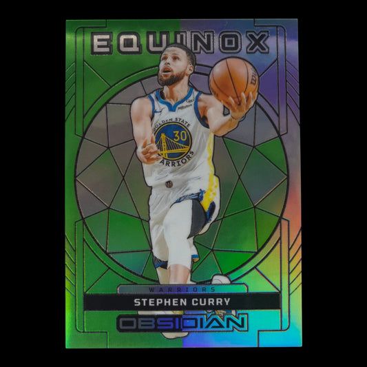 2023-24 STEPHEN CURRY Green Flood Electric Etch 6/25 Obsidian Warriors #10