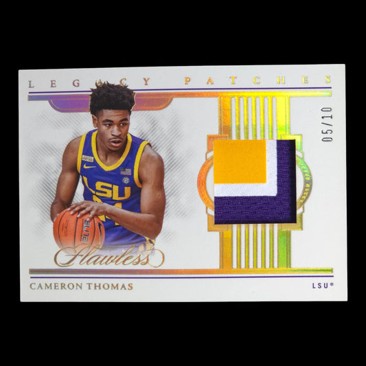 2022-23 CAMERON THOMAS Legacy Patches Gold 5/10 Flawless Collegiate LP-CAM