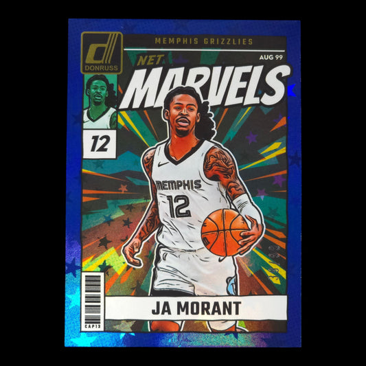 2024-25 JA MORANT Marvels Blue Stars 39/99 Donruss Grizzlies #6