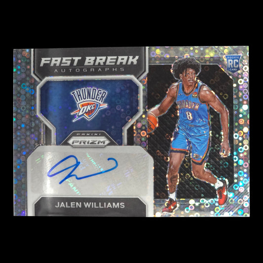 2022-23 JALEN WILLIAMS Fast Break Rookie Autograph Prizm OKC FBR-JWT
