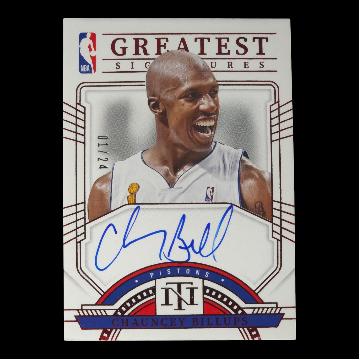 2023-24 CHAUNCEY BILLUPS Greatest Signatures 1/24 On Card NT NGS-CBU