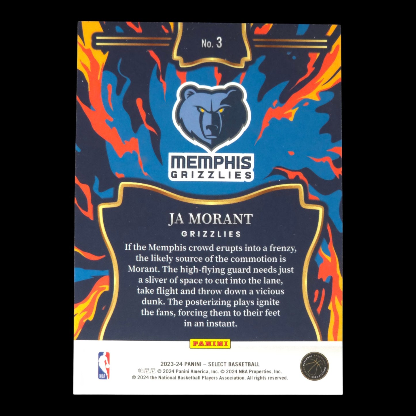 2023-24 JA MORANT En Fuego Select Grizzlies #3