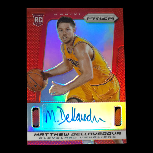 2013-14 MATTHEW DELLAVEDOVA Rookie Prizm Deca Signatures 73/99 Cavaliers #38