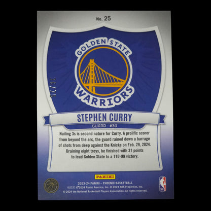 2023-24 STEPHAN CURRY Crusade Purple 36/75 Phoenix GWS #25
