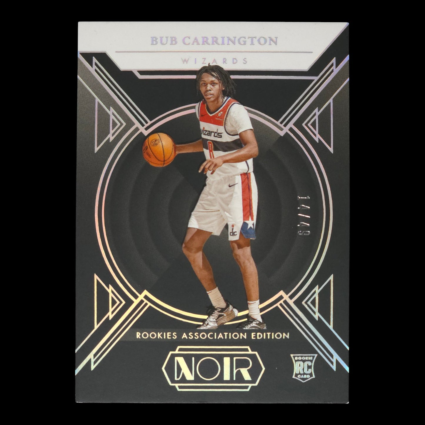 2024-25 BUB CARRINGTON Rookies Associated Edition 14/49 Noir Wizards #152