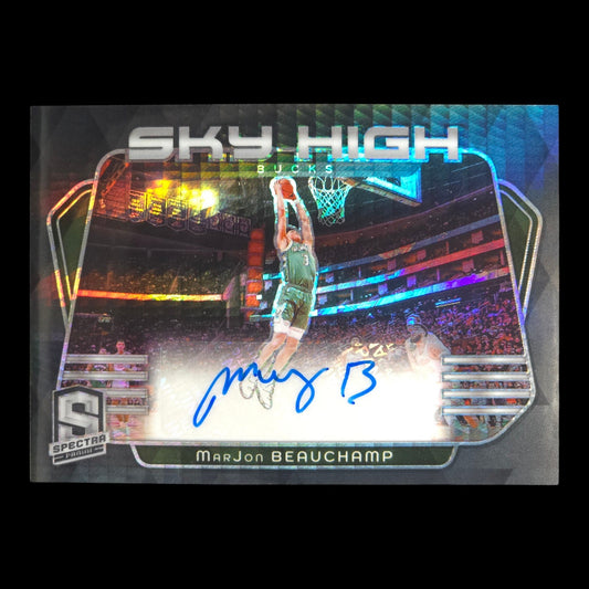 2023-24 MarJon Beauchamp Sky High Autograph Gold 1/10 Spectra Bucks SKY-MJB