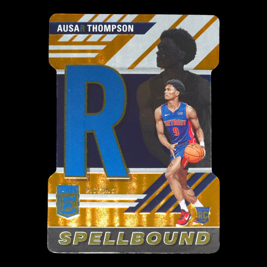 2023-24 AUSAR THOMPSON Spellbound "R" Die Cut Donruss Pistons #24