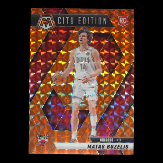 2024-25 MATAS BUZELIS Rookie City Edition Orange /249 Mosaic Bulls #273