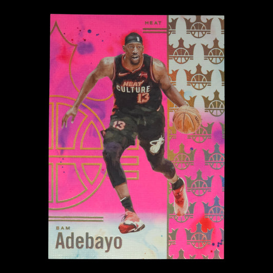 2024-25 BAM ADEBAYO Pink 17/99 Court Kings Heat #74