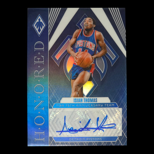 2023-24 ISIAH THOMAS Honoured Autograph 10/75 Phoenix Pistons H-ITH