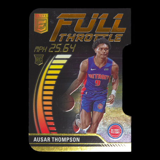 2023-24 AUSAR THOMPSON Full Throttle Die Cut Elite Pistons #4