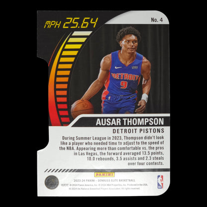 2023-24 AUSAR THOMPSON Full Throttle Die Cut Elite Pistons #4