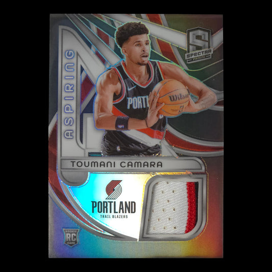 2023-24 TOUMANI CAMARA Aspiring Patches 71/149 Spectra Blazers ASP-TOU
