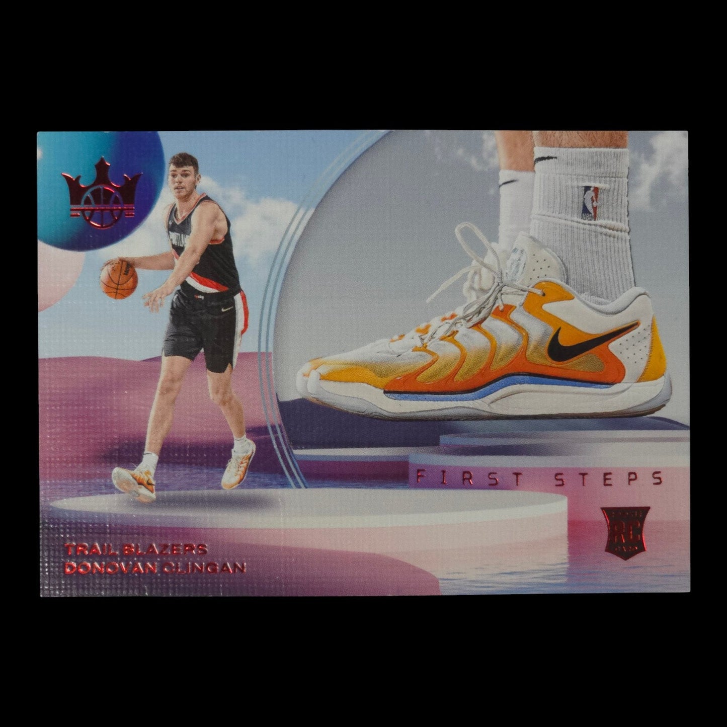 2024-25 DONOVAN CLINGAN First Steps Ruby 26/149 Court Kings Blazers #2