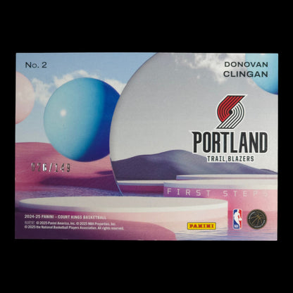 2024-25 DONOVAN CLINGAN First Steps Ruby 26/149 Court Kings Blazers #2