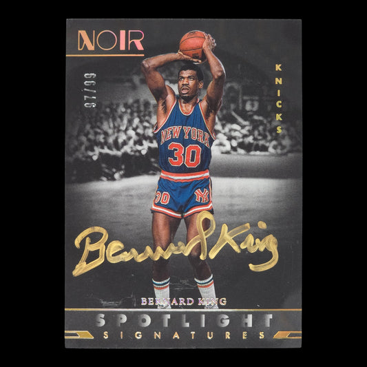 2022-23 BERNARD KING Spotlight Signatures On Card Gold Ink 97/99 Noir SSV-BKI
