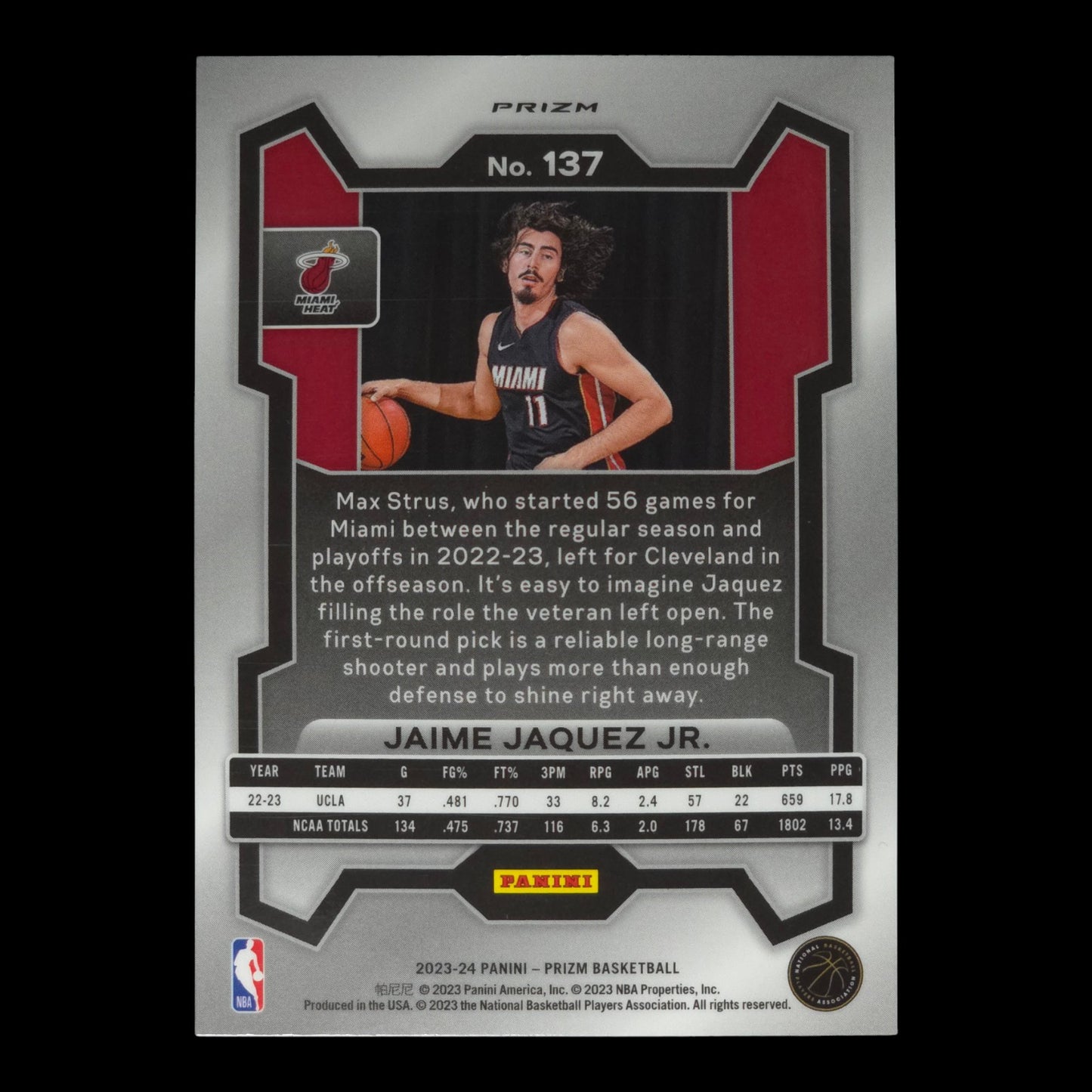 2023-24 JAIME JAQUEZ JR. Blue Yellow Green Prizm Choice #137
