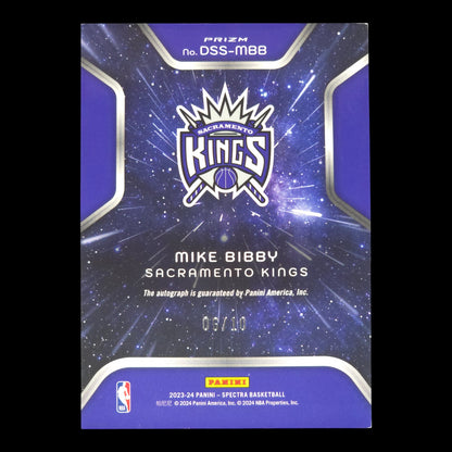 2023-24 MIKE BIBBY Deep Space Auto Gold 6/10 Spectra Kings DSS-MBB