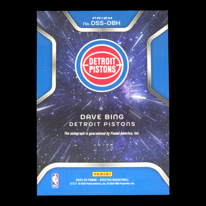 2023-24 DAVE BING Deep Space 10/25 Spectra Pistons DSS-DBH