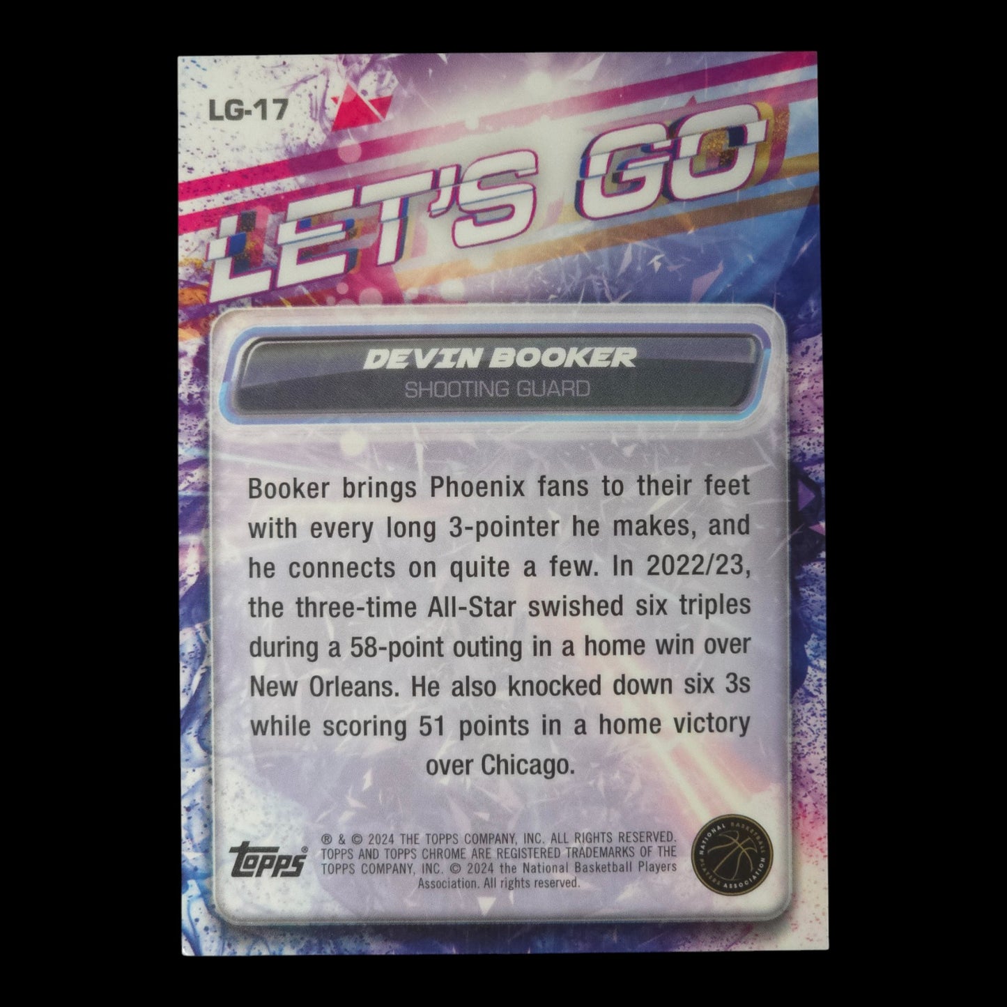 2024-25 DEVIN BOOKER Lets Go SSP Case Hit Topps Suns LG-17