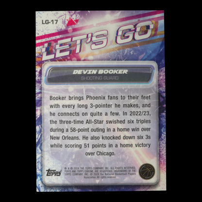 2024-25 DEVIN BOOKER Lets Go SSP Case Hit Topps Suns LG-17