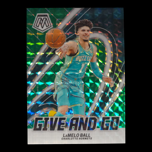 2023-24 LAMELO BALL Give and Go Green Mosaic Hornets #13