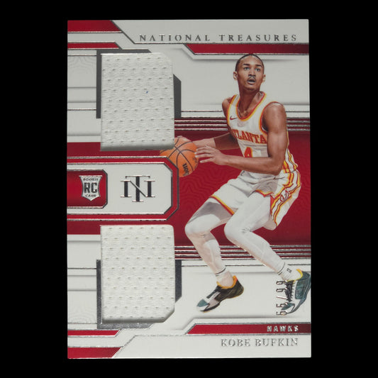 2023-24 KOBE BUFKIN Rookie Dual Materials 55/99 NT Hawks RD-KOB