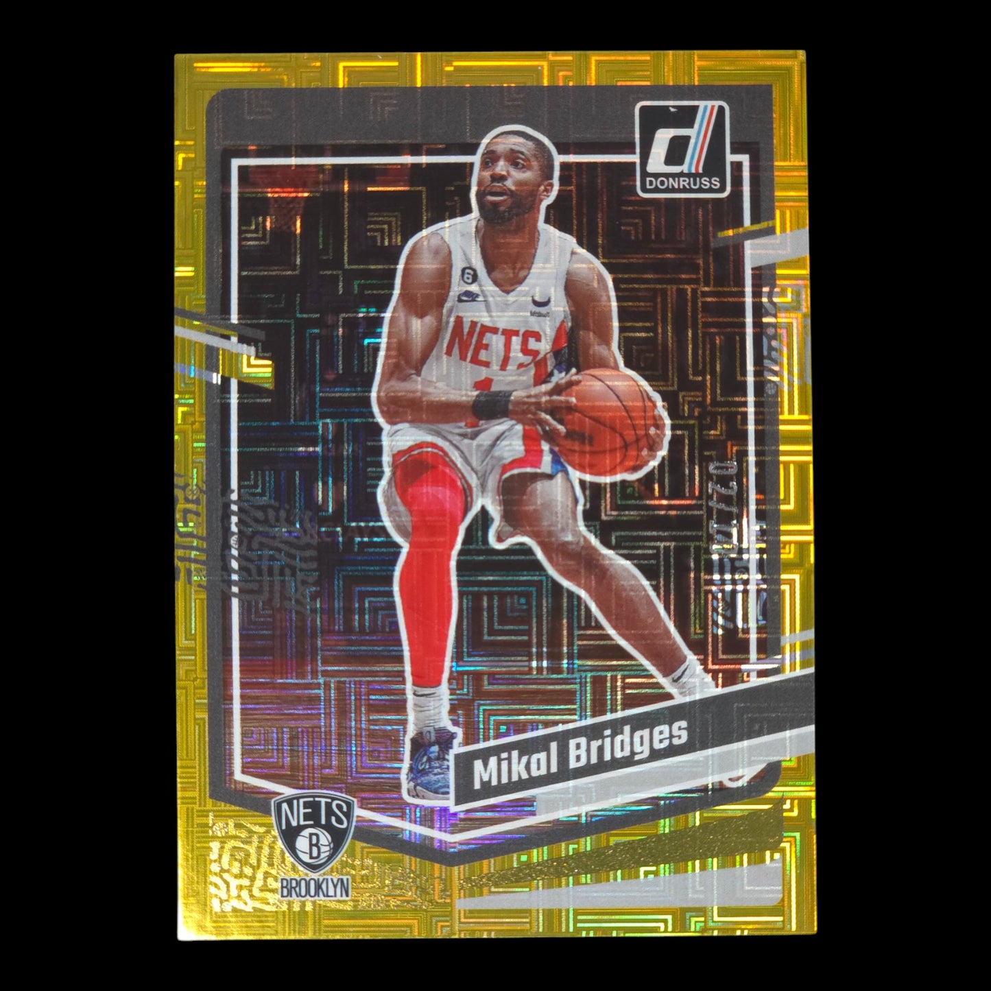 2023-24 MIKAL BRIDGES Gold 2/10 Donruss Choice Nets #70