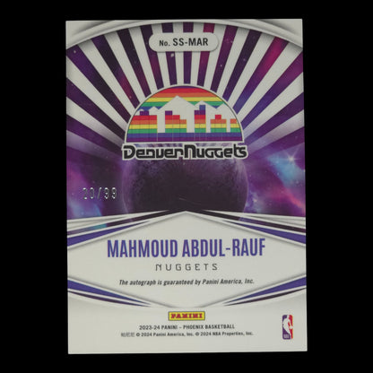 2023-24 MAHMOUD ABDUL-RAUF Stellar 20/99 Nuggets SS-MAR