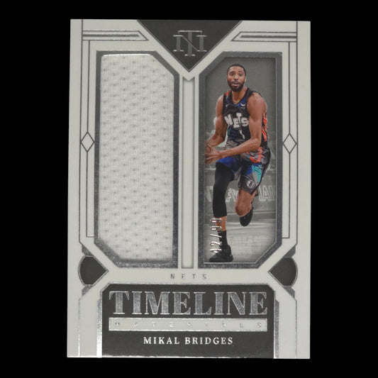 2023-24 MIKAL BRIDGES Timeline Materials 42/99 NT Nets TM-BRI