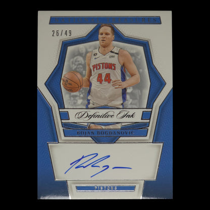 2023-24 BOJAN BOGDANOVIC Definitive Ink 26/49 NT Pistons DI-BJB