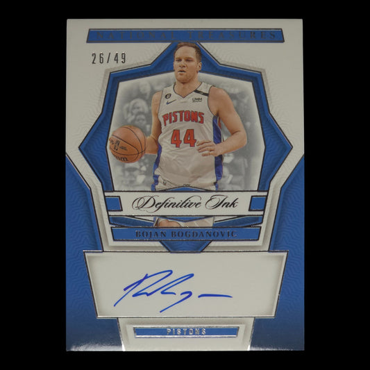 2023-24 BOJAN BOGDANOVIC Definitive Ink 26/49 NT Pistons DI-BJB