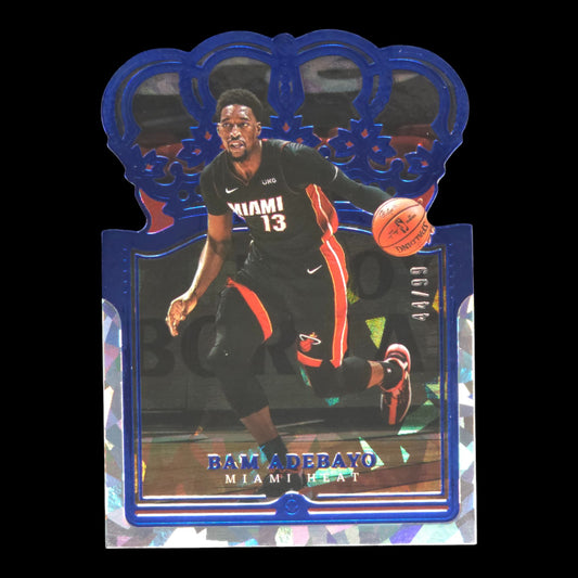 2021-22 BAM ADEBAYO Blue Crystal 44/99 Crown Royal Heat #92