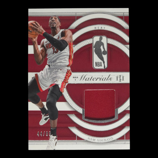 2023-24 BAM ADEBAYO NBA Materials 44/99 National Treasures T Heat NM-BAM