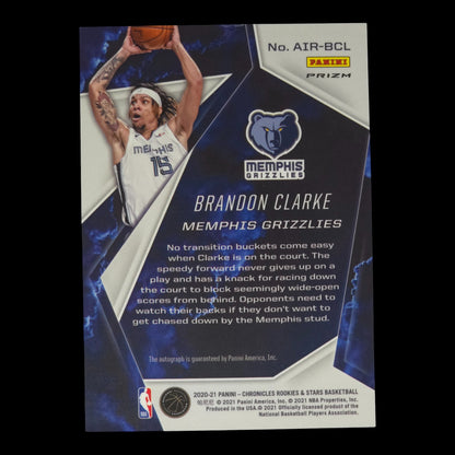 2020-21 BRANDON CLARKE Airborne Rookies & Stars Auto Chronicles AIR-BCL