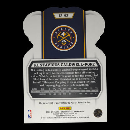 2023-24 KENTAVIOUS CALDWELL-POPE Bronze 24/99 Crown Royale CA-KCP