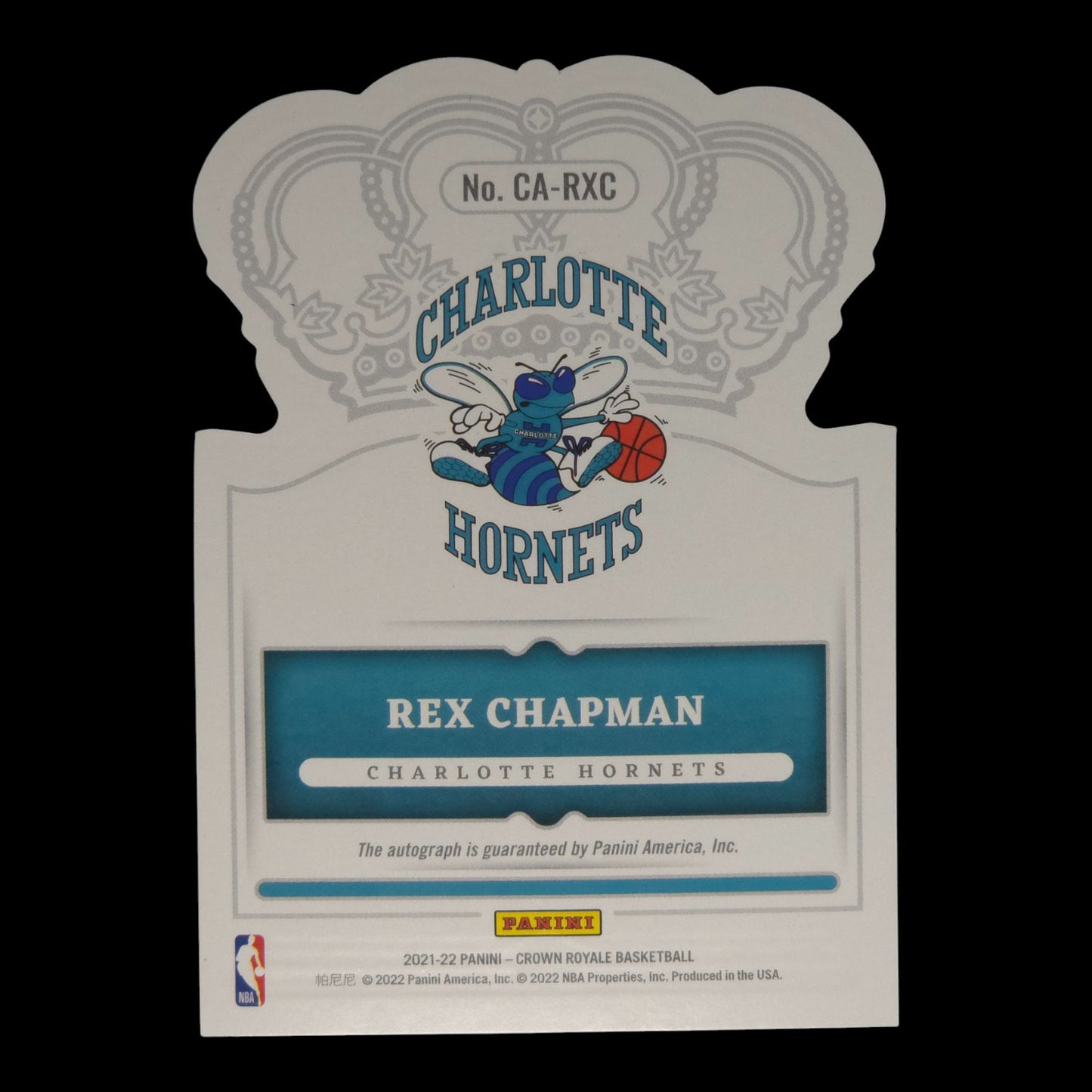 2021-22 REX CHAPMAN Blue Crystal 66/75 Crown Royal CA-RXC