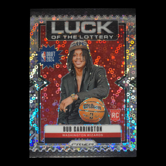 2024-25 BUB CARRINGTON Luck Of The Lottery Prizm Fast Break Wizards #2