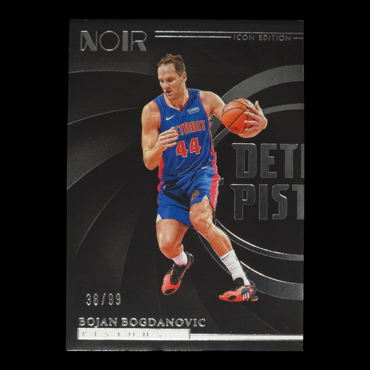 2023-24 BOJAN BOGDANOVIC Icon Edition 38/99 Noir Pistons #127