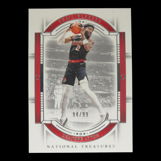 2023-24 DEANDRE AYTON Base 94/99 National Treasures Blazers #23