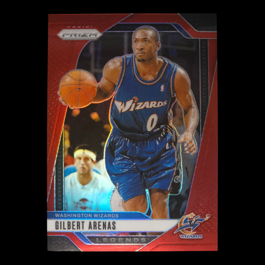 2024-25 GILBERT ARENAS Red 299/299 Book End Prizm Wizards #275