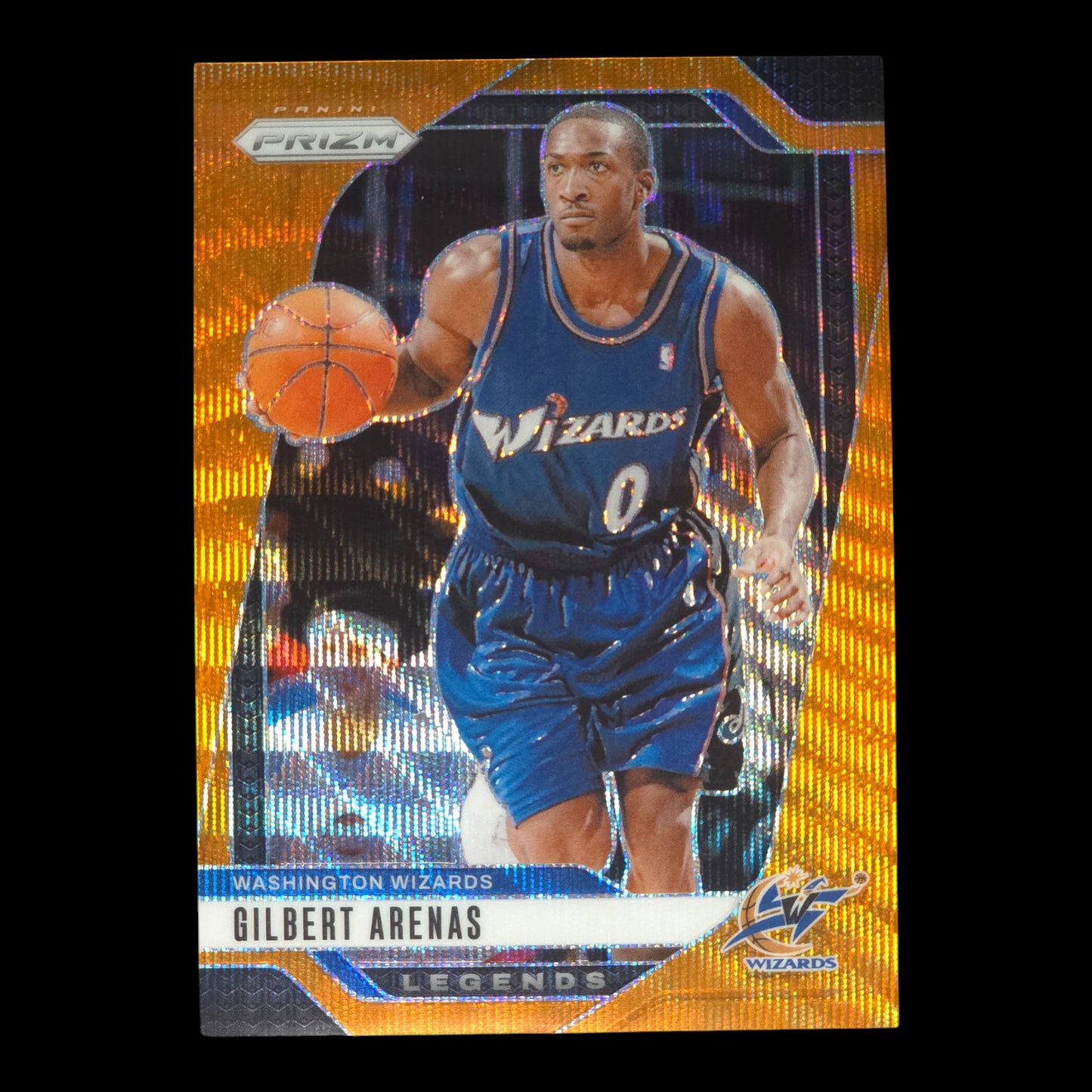 2024-25 GILBERT ARENAS Orange Wave 36/60 Prizm Wizards #275