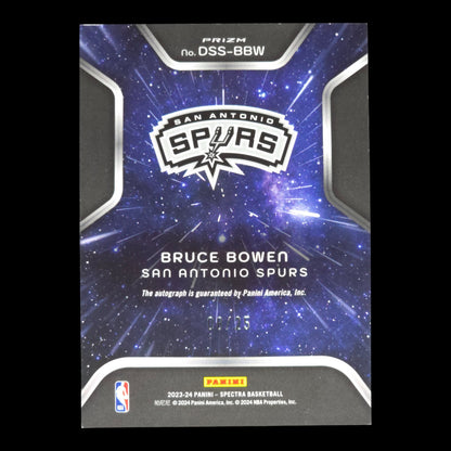 2023-24 BRUCE BOWEN Deep Space Auto 8/25 Spectra Spurs DSS-BBW